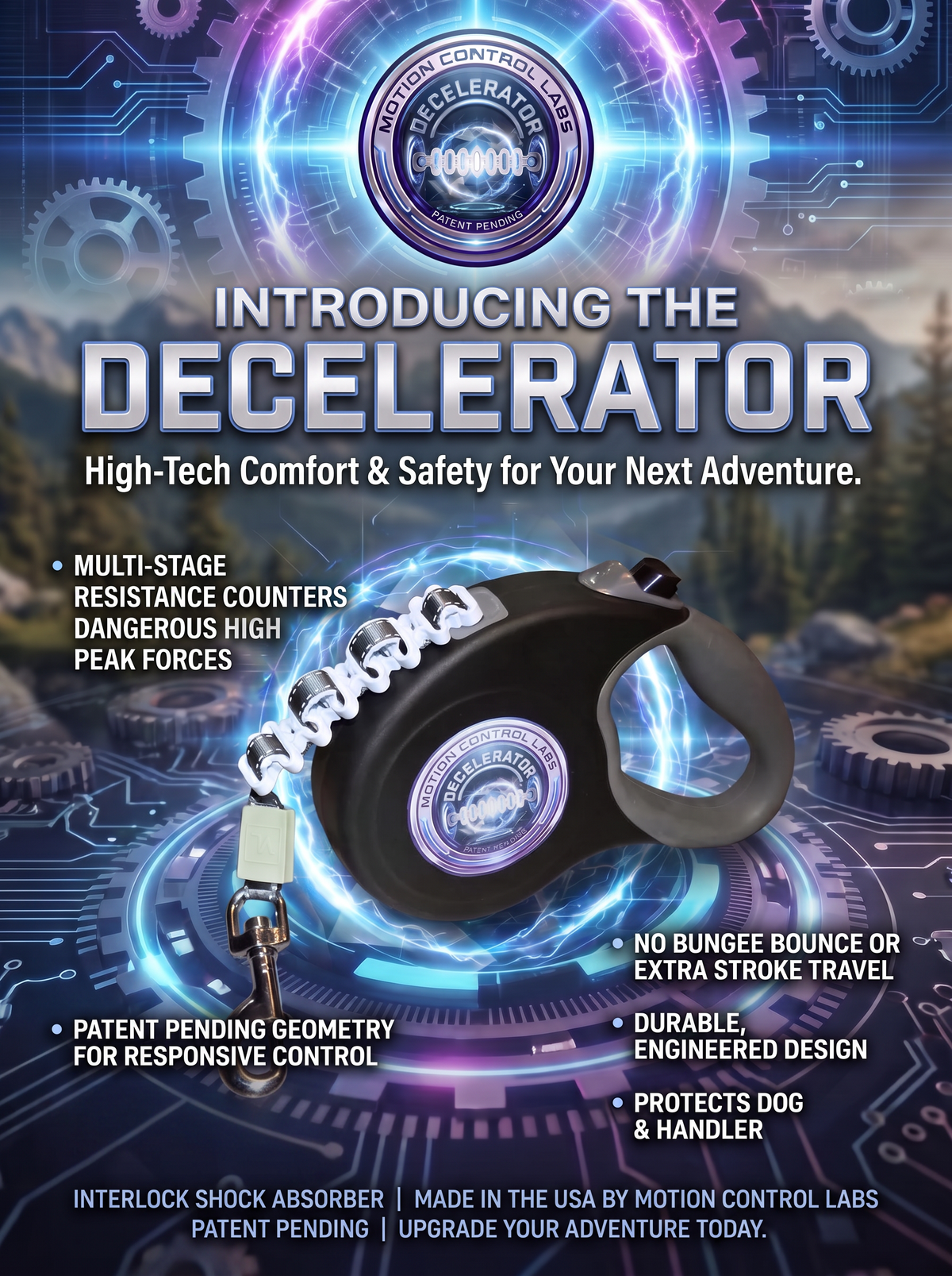 Retractable DOG Leash Decelerator